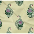thumbnail image 4 of oneOone Organic Cotton Poplin Twill Fabric Leaves & Floral Block Print Fabric By The Yard 42 Inch Wide, 4 of 4