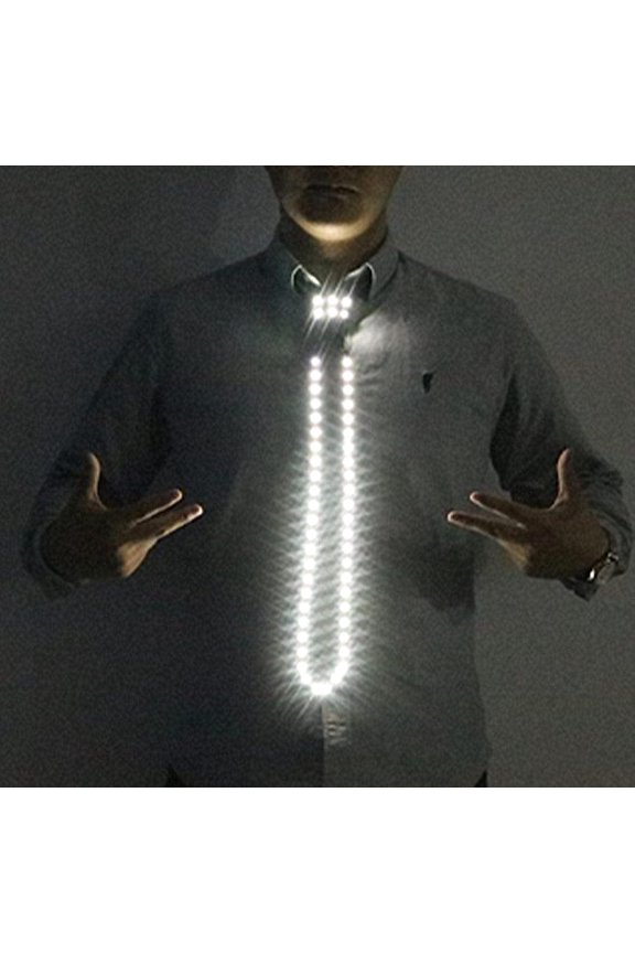 LED Tie, Light Up Neck Tie Glow Light Up Necktie Neon Led Ties LED Light Up Necktie Cool Novelty Neck Tie for Stage Performance Bar KTV Clothing Accessories