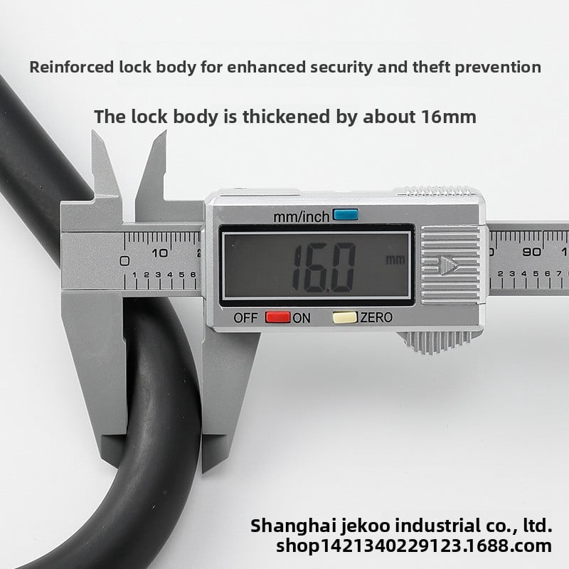 Bicycle U Lock with Steel Cable, Alloy Steel Heavy Duty Anti Theft Bike Lock for Electric Bike Outdoor Riding
