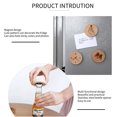 thumbnail image 4 of shiyou-Bamboo Strong Magnetic Refrigerator Magnet Fridge Sticker - Round Fridge Decoration, Office Whiteboard Magnet, Cabinet Magnet, Dishwasher Magnet, Cabinet Cute Locker Magnet, 4 of 4