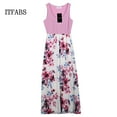thumbnail image 5 of ITFABS Robe Assortie Maman et Moi, Robe Sans Manches à Rayures et à Fleurs, 5 of 5