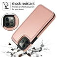 thumbnail image 3 of iPhone 11 Pro Wallet Case with Card Holder, Premium PU Leather Kickstand Credit Card Slots Case,[RFID Blocking] Double Magnetic Clasp Back Flip Durable Shockproof Cover for iPhone 11 Pro, Rosegold, 3 of 8