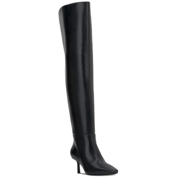 I.N.C. International Concepts Womens Jackston Boots Black Smooth 6.5M