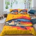 thumbnail image 1 of Home Bedding Set Fish Shell Comforter Cover Set Teen Adult Creative Seafloor Bedspreads,California King (98"x104"), 1 of 5