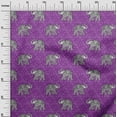 thumbnail image 2 of oneOone Georgette Viscose Fabric Elephant Block Print Fabric By The Yard 42 Inch Wide, 2 of 4