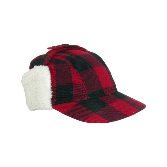 Broner Wool Plaid Outdoor Cap with Sherpa Earflaps (Men's)