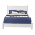 thumbnail image 2 of Refined Mahogany Wood Queen Panel Bed, White, 2 of 2