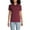 Burgundy, variant on Essentials Women's Short Sleeve Basic Mesh Polo Shirt - Cotton Blend Easy Care Breathable