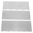 thumbnail image 3 of Shisuyan 3pcs Stainless Steel Cake Scraper Set Icing Smoother Buttercream Cake Decorating Tools Metal Bench Scraper For Baking Cake Contour Comb Kitchen Supplies, 3 of 8
