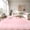 Pink, variant on Runner / Area Scalloped Rug. Scalloped Kitchen Runner. 0.26" Low Pile. Non-Slip Bordered Carpet for Bedroom. Laundry Room. Living Room. Entryway