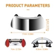 thumbnail image 2 of Extensión de parabrisas universal para motocicleta, espejo retrovisor de gran ángulo, espejos de seguridad para BMW, Honda, Suzuki, Kawasaki y Yamaha., 2 of 6