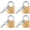Gold, variant on 4 count Small Keyed Padlocks with , Pad Locks,Solid Brass Padlock with Key, Lockers Locks with Same  for Toolbox, Sheds, Storage Unit, Gym, Fence, Lockers Padlocks