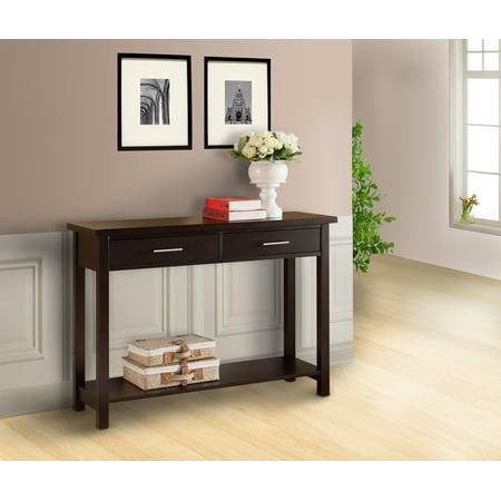 Espresso Wood Occasional Entryway Console Sofa Table Espresso Wood Occasional Entryway Console Sofa Table