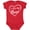 Red, variant on Inktastic I Love My Nana in White Chalk Heart Boys or Girls Baby Bodysuit