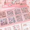 thumbnail image 6 of Kawaii Cute Animal Stickers for Journaling Scrapbooking, Vinyl Transparent Flower Stickers for Water Bottle Laptop, 200 Sheets Aesthetic Sticker Boxed Gifts for Teens Adults, 6 of 8