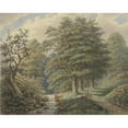thumbnail image 2 of Matthijs Maris 24x20 Gold Ornate Framed and Double Matted Museum Art Print Titled - Forest Landscape with Watervalletje, After Johann Bernard Klombeek (1849 - 1917), 2 of 4