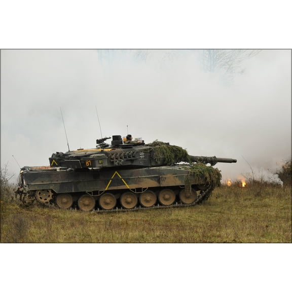 24"x36" Gallery Poster, German Army Leopard II tank