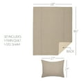 thumbnail image 3 of VHC Brands Sawyer Mill Charcoal Twin Quilt Set Farmhouse Vintage Stripes 100% Cotton Reversible Bedding (1 Quilt, 1 Standard Sham), 3 of 4