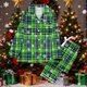 thumbnail image 1 of Puyaiuu Women 2 Piece Christmas Satin Pajama Set Cute Print Long Shirt Loose Shorts Matching Set Loungewear Gift, 1 of 7