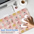 thumbnail image 4 of Long Mouse Pads for Desk,Pink Checkered Cow Pattern Desk Mats on Top Of Desks, Desk Mouse Pad Extra Large with 3mm Non-Slip Base and Stitched Edge for Gaming,Office,Work,Home 31.5"x11.8", 4 of 6