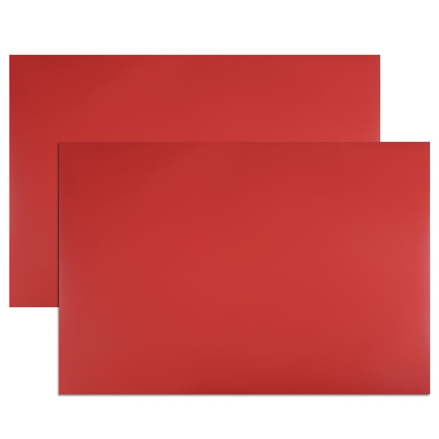 2 Pcs Tiras Magnéticas para Borrado en Seco 11.7" x 8" Etiquetas de Hoja Magnética Escritos Rojas