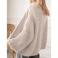 thumbnail image 4 of BTFBM Cardigan Sweaters for Women Fall Fashion Clothes | No Button No Pocket Design, Chunky Knit Open Front Cardigans, Ribbed Cuff Long Sleeve Sweater, Loose Winter Coat Clothing, 4 of 8