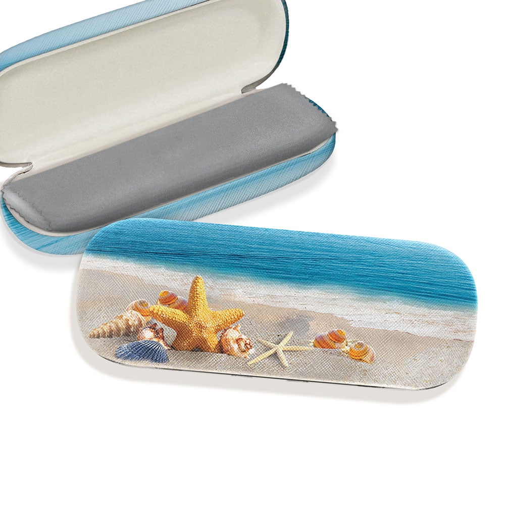 WIRESTER Durable Hard Clamshell Eyeglass Case with Microfiber Cloth