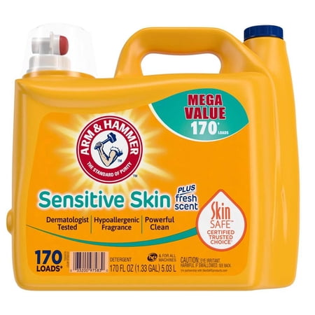 170 oz. Sensitive Skin Plus Fresh Scent Liquid Laundry Detergent (170 Loads) (6-Pack)