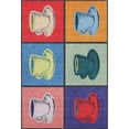 thumbnail image 2 of Addison Rugs Mayfield Washable Kitchen Coffee Mugs Kaleidoscope Rectangle Rug, 10' x 14', 2 of 6
