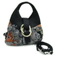 thumbnail image 1 of Pre-Owned BVLGARI Handbag Chandra Black Multicolor Satin Beads Embroidery Women's (Good), 1 of 6