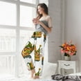thumbnail image 6 of Disketp Thanksgiving Truck Print Women's Comfy Pajama Pants Casual Drawstring Palazzo Lounge Wide Leg Pants, 6 of 7