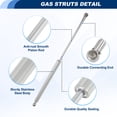 thumbnail image 5 of Unique Bargains 1 Pc 17 Inch 30lb Gas Strut 30 Lbs/133N Stainless Steel Lift Support Gas Spring Shock for Truck Camper Shell Canopy Toolbox Lid RV Cabinet Door Boat Window Storage Cabinet, 5 of 7