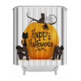 thumbnail image 1 of Cortina de ducha, cortina de ducha de Halloween, cortina de ducha para baño de Halloween con ganchos de 59 pulgadas de ancho x 71 pulgadas de alto, decoración de Halloween, baño impermeable, 1 of 4