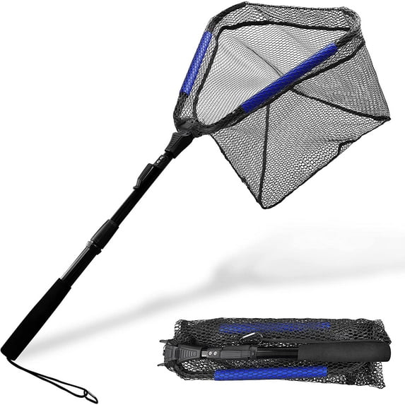 Fishing Net Floating Landing Net- Folding Fishing Net for Easy Fish Catch and Release