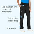 thumbnail image 4 of Barco 'Barco One' High Knit Waistband Cargo Pant Scrub Bottoms, 4 of 5