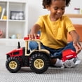 thumbnail image 4 of Tonka Steel Classics, Farm Tractor & Plow– Made with Steel & Sturdy Plastic, Red Toy Truck, Boys and Girls, Toddlers Ages 3+, Farm Truck, Toddlers, Birthday Gift, Christmas, Holiday, 4 of 5