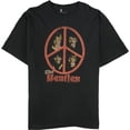 thumbnail image 1 of Camiseta gráfica Junk Food de The Beatles Peace para hombre color negro XS, 1 of 2