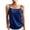 Dark Blue, variant on Plus Size Tops for Women New Silk Camisole Tops Sleeveless Casual Satin Tank Camis Blouse Spaghetti Strap Camisole Vests Summer Tops for Women 2025 Summer Shirts for Women White XXL