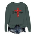 thumbnail image 1 of OJinShaWanO Sweat à Col Rond d'Automne pour Femmes Imprimé Lettres à Capuche Manches Longues avec Poches 4993, 1 of 5