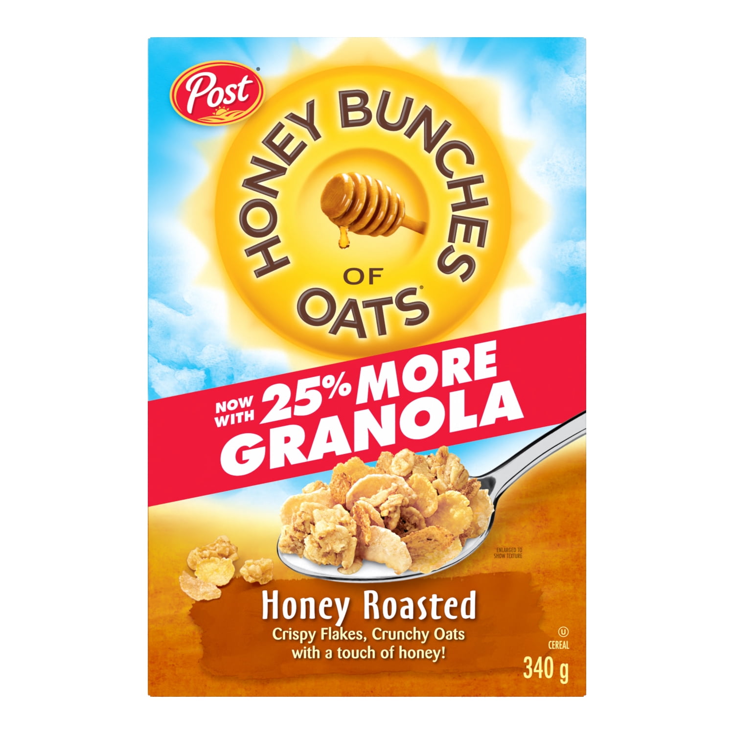 Post Honey Bunches of Oats Honey Roasted Cereal, Honey Roasted Cereal 340g