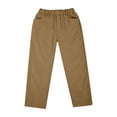 thumbnail image 2 of Lullu Boys Casual Sports Pants School Uniform Trousers Pull On Stretch Pants, Sizes 10-11, 2 of 6