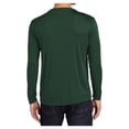 thumbnail image 2 of Mens Long Sleeve PosiCharge Competitor Polyester Tee Shirt Forest Green 3XL, 2 of 8