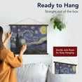 thumbnail image 6 of American Art Decor The Starry Night Over the Rhone Tapestry Wall Art by Vincent van Gogh - Post-Impressionist Canvas Banner for Bedroom, Living Room, Office, Gallery or Meditation Space, 6 of 9