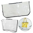 thumbnail image 3 of Handbag Raincoat Bag Protective Cover Handbag Rain Cover Transparent Waterproof Rectangle Fangkenuo, 3 of 9