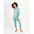 thumbnail image 2 of Leveret Womens Two Piece Cotton Pajamas Whale L, 2 of 2