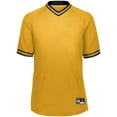 thumbnail image 4 of Holloway Sportswear S Boys Retro V-Neck Baseball Jersey Light Gold/Black 221221, 4 of 4
