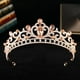 thumbnail image 1 of Zhuge Tiara de boda para novia, diadema de princesa, corona de novia, joyería para el cabello con diamantes de imitación de cristal, decoración para novia, cumpleaños, graduación, boda (amarillo), 1 of 4