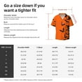 thumbnail image 2 of Cauagu Halloween Bats Men's Short Sleeve Button Down Hawaiian Shirt for Men Bowling Shirts Casual Summer Beach Shirt,X-Large, 2 of 6