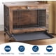 thumbnail image 1 of Historyli Jaula multifuncional para perros con 2 puertas, resistente, de madera, para interior, mesa auxiliar para perros pequeños, 1 of 8