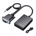 thumbnail image 2 of Cable Convertidor Video Vga A Hdmi + Audio Full Hd Negro, 2 of 4